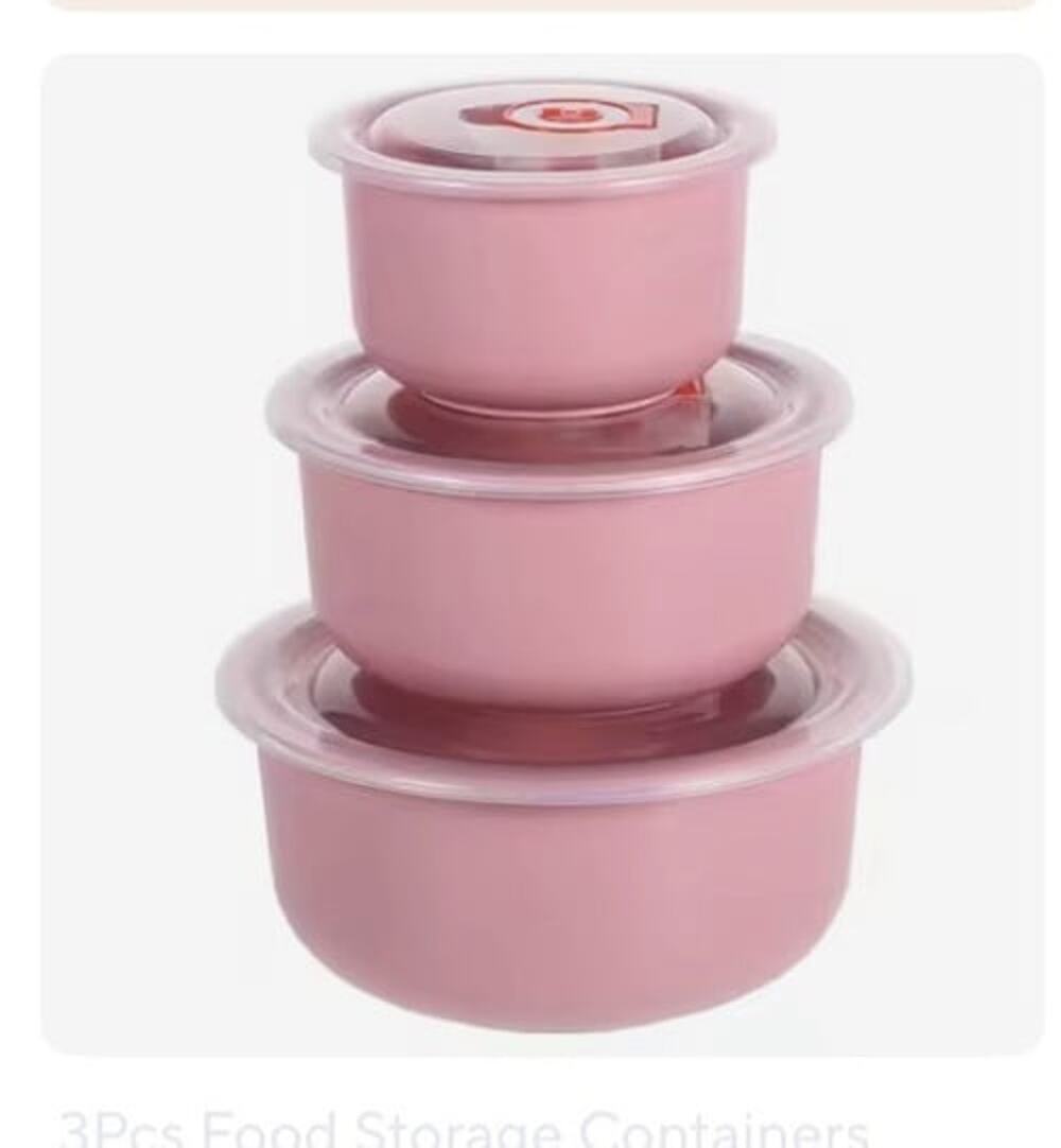 Brand New 3pcs Wheat Straw Food Storage Bowl Set air Tight Lids Integrated Vent